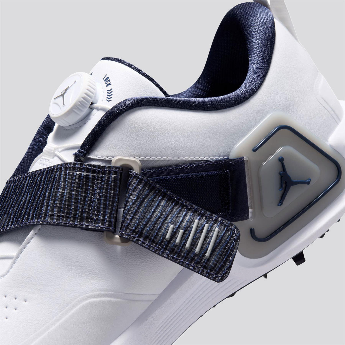 Air Jordan Rev Golf Shoes White/White/Midnight Navy/Lt Smoke Grey