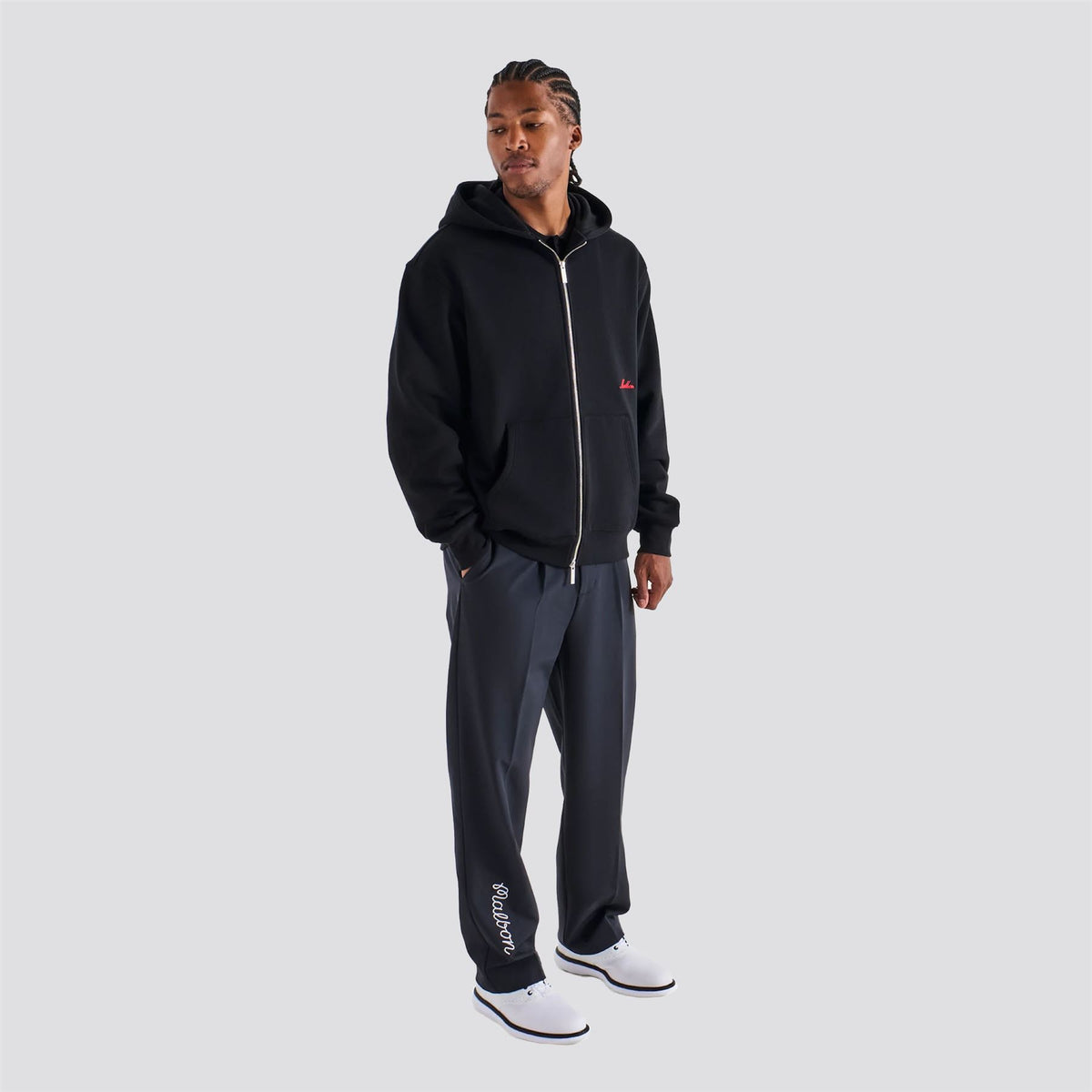 Members Full Zip Hoodie Black