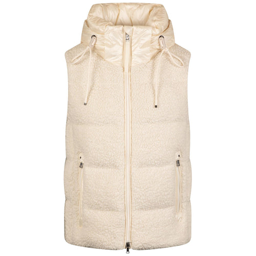 Womens Falka-D1 Hooded Vest Egg Shell - AW24