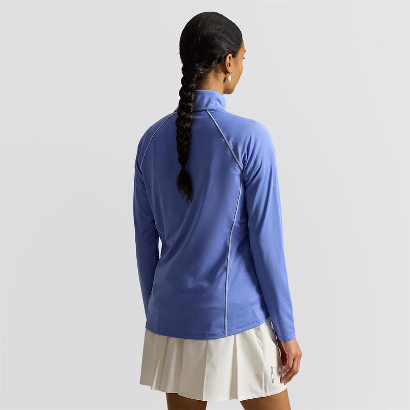 RLX Womens Lightweight Airflow Half Zip Pullover Blue Mist