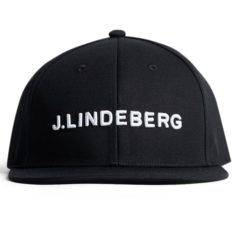Flat Peak Cotton Twill Cap Black