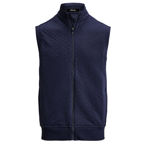 RLX Full Zip Quilted Double Knit Pullover Refined Navy - SS25