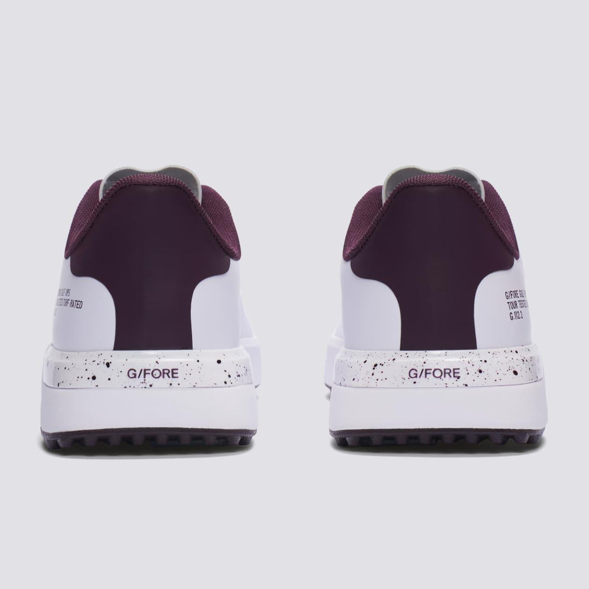 G.112 Golf Shoes Snow/Dark Plum