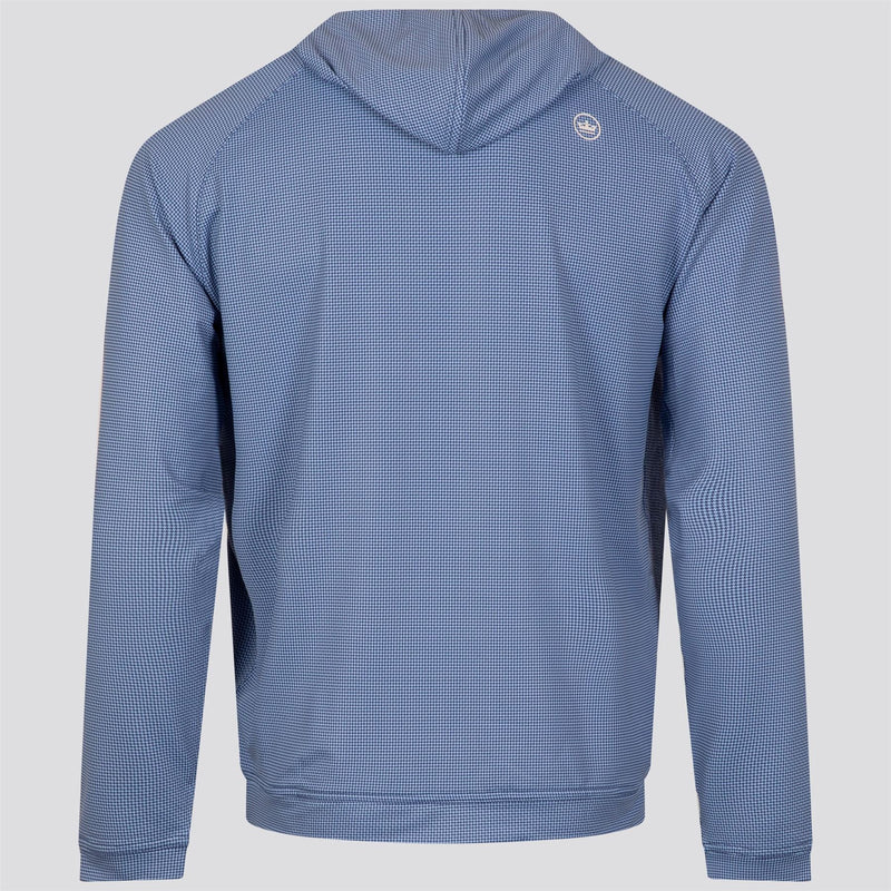 Pine Houndstooth Performance Hoodie Sport Navy