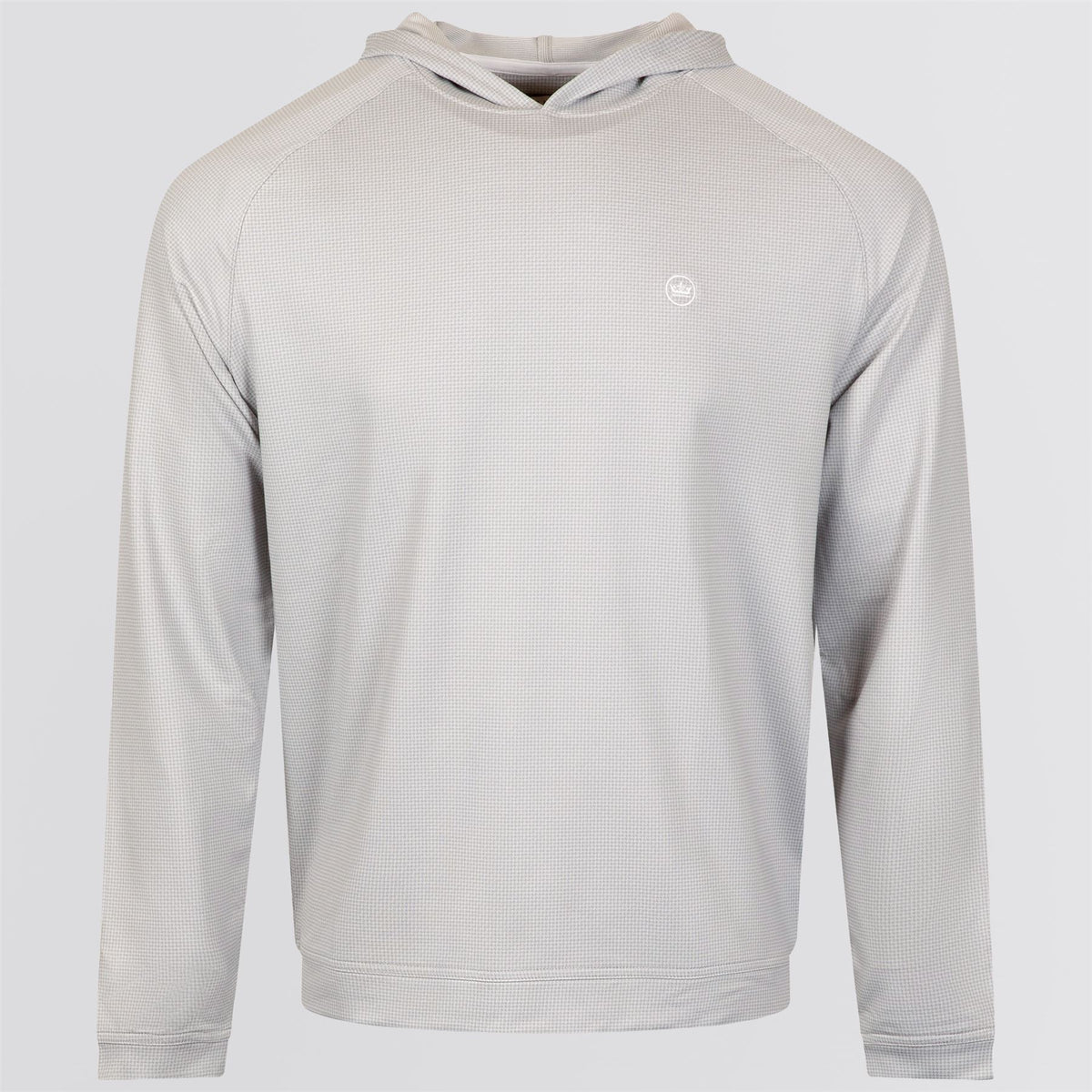 Pine Houndstooth Performance Hoodie Gale Gray