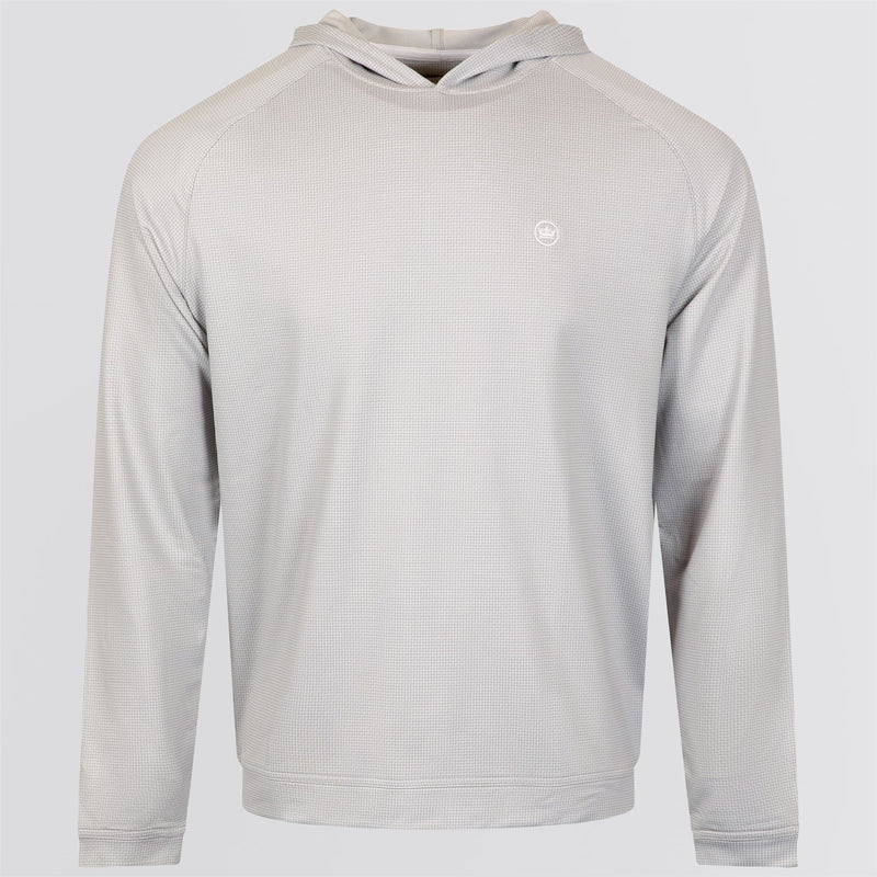 Pine Houndstooth Performance Hoodie Gale Gray