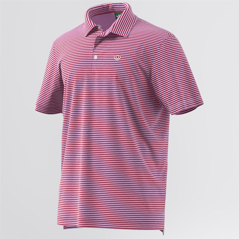 Originals Stripe Pique Polo Bliss Lilac/Better Scarlet