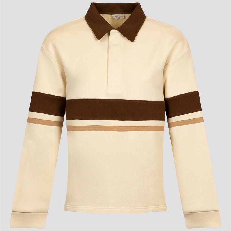 Womens Emma LS Polo Beige