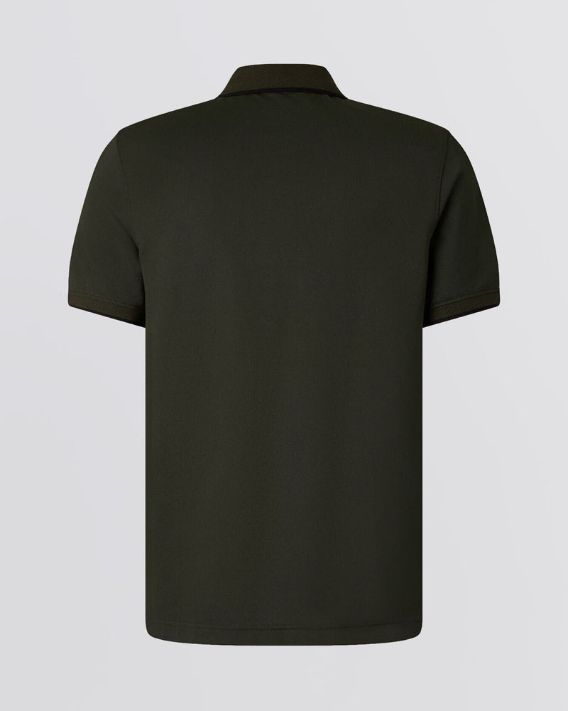 Timo-10 Zip Polo Shirt Kalamata Green