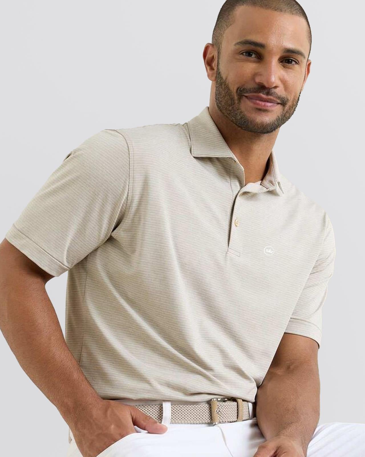 Highlands Performance Jersey Polo Biscuit