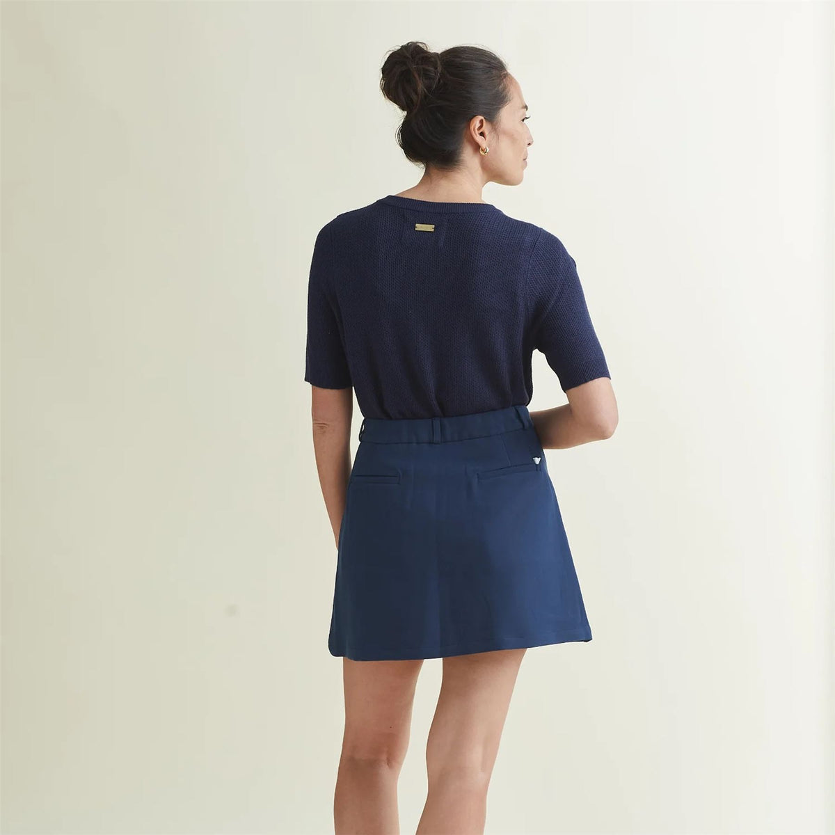 Womens Crochet SS Cardigan Dress Blues