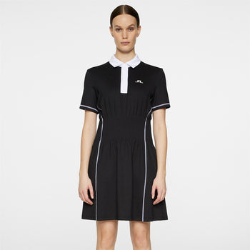 [J.LINDEBERG] SS25 NELLY GOLF DRESS BK / 税込み J.Lindeberg Nelly Soft Sculpt Jersey Dress Black