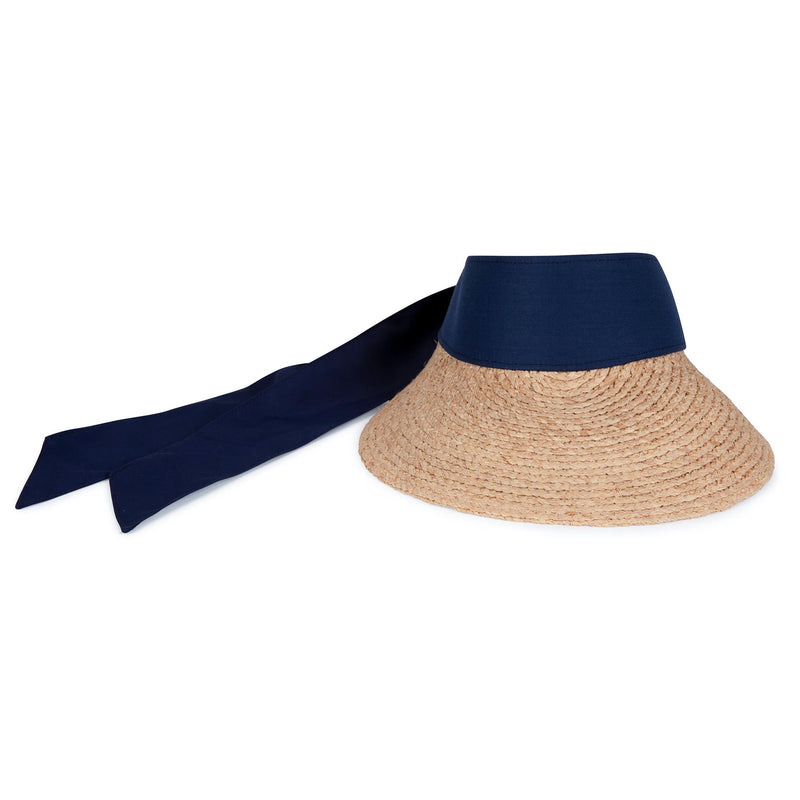 Womens Twilly Tie Visor French Navy