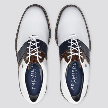 FootJoy Premier Series Packard LX White/Midnight Navy/Chestnut