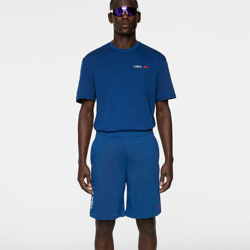 Jacques Cotton Jersey Shorts Estate Blue