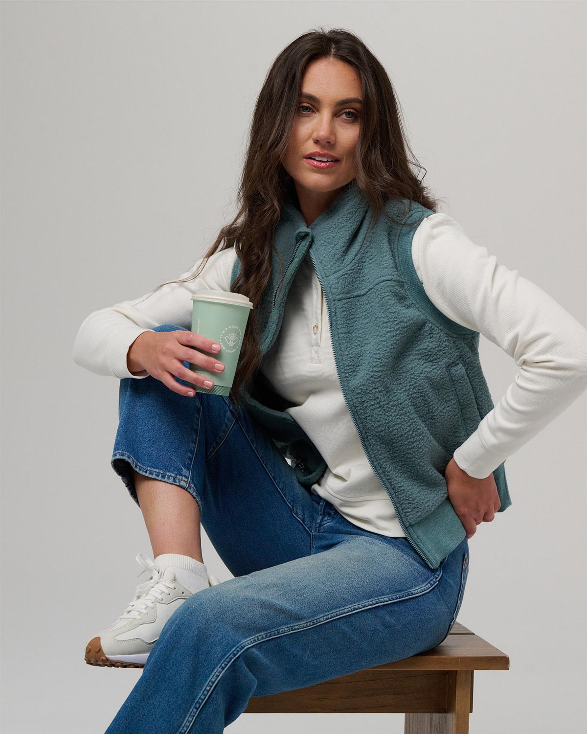 Womens Rowen Vest Agave