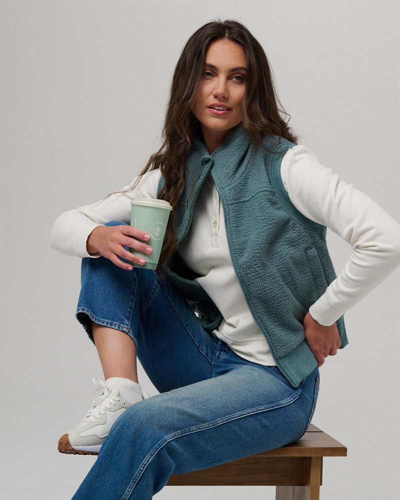 Womens Rowen Vest Agave