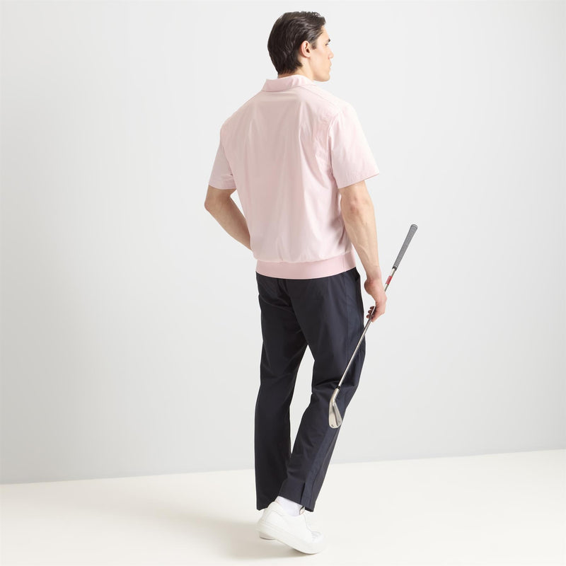 Adrien Woven Polo Shirt Fab Pale Pink