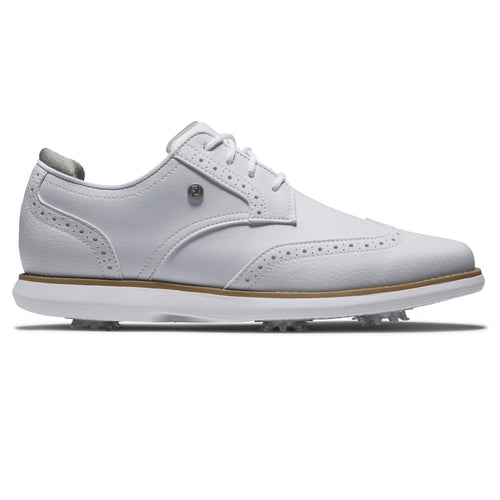 Womens Traditions Cleated Golf Shoes White - AW24