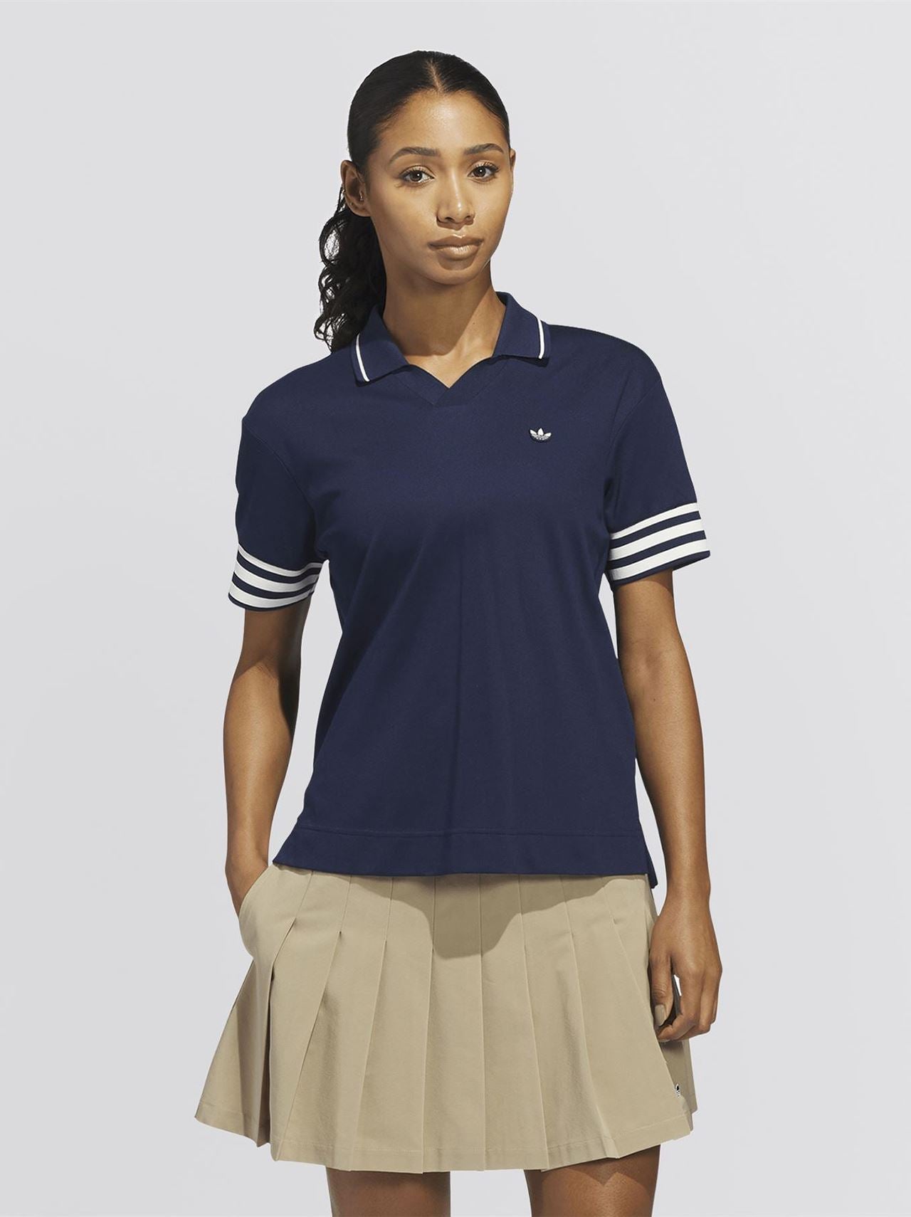 Womens Originals 3-Stripe Polo Night Indigo