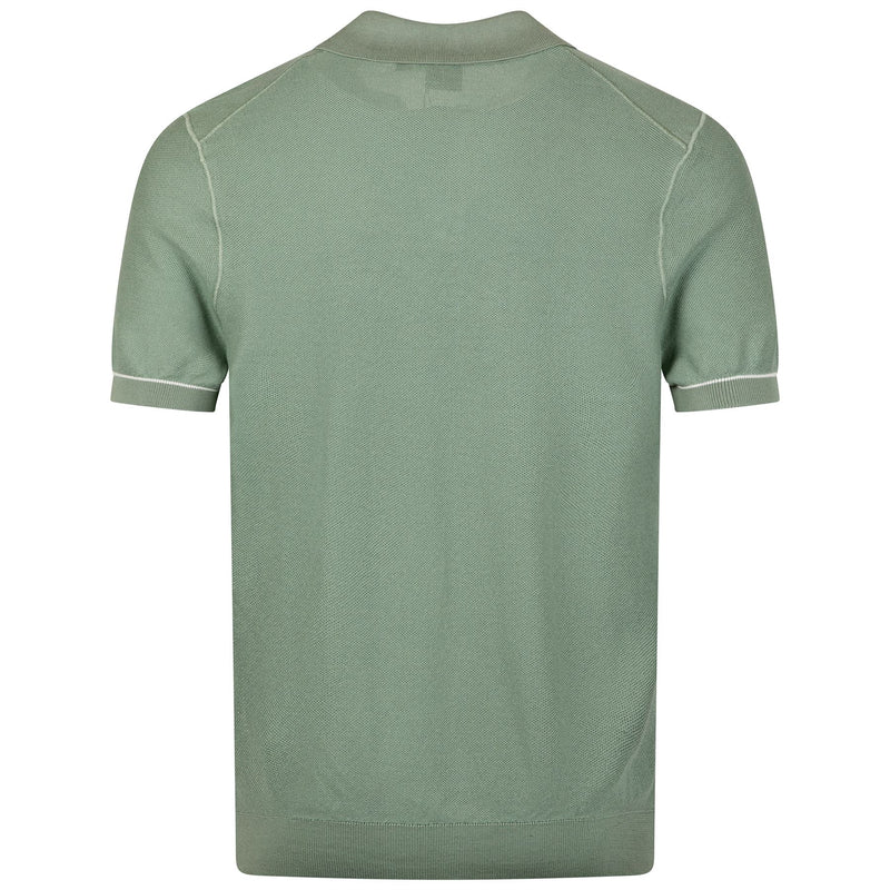 Jianluca Cotton Polo Open Green