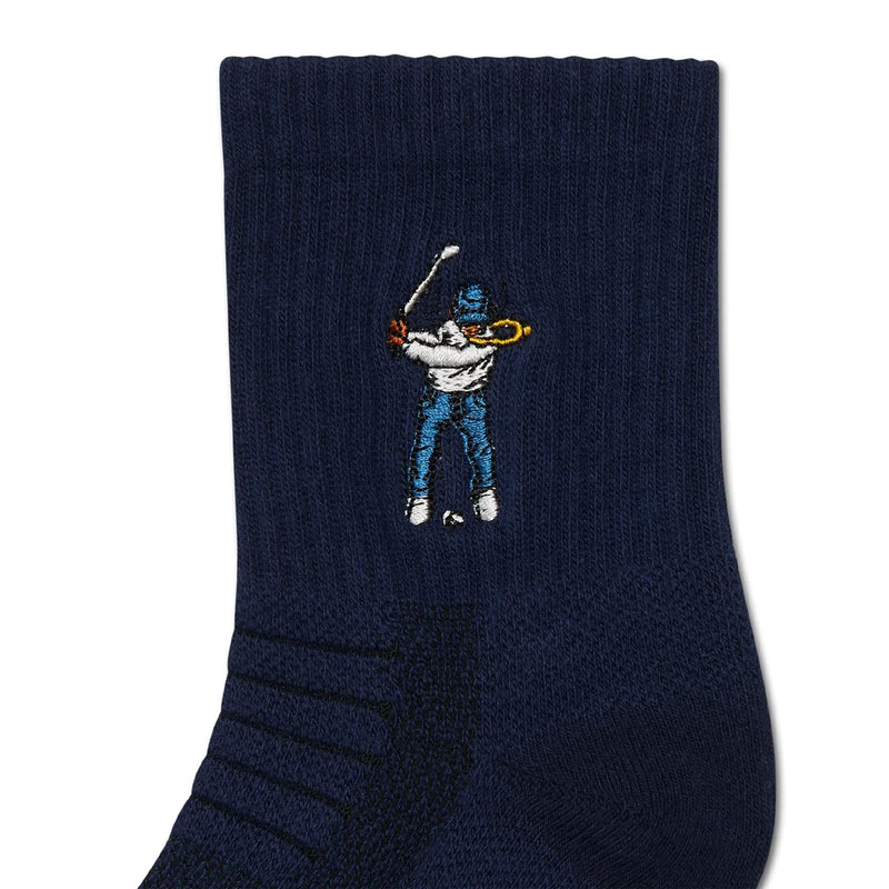Ankle Height Logo Socks Navy