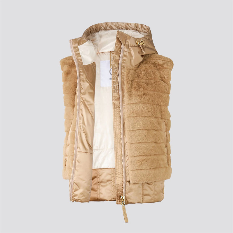 Womens Yumi Outdoor Vest Beige