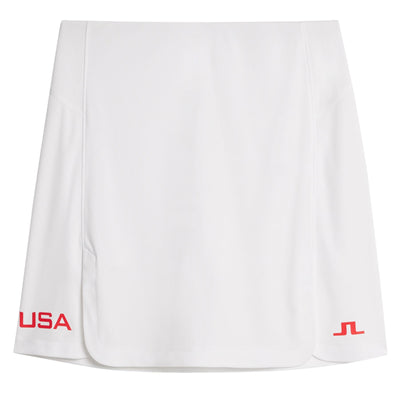 Womens Gisele TX Jersey Skirt White - SU24