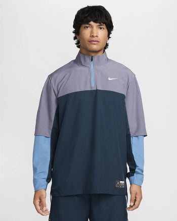 Nike Dri-FIT NGC Half Zip Jacket Armory Navy/Light Carbon/White