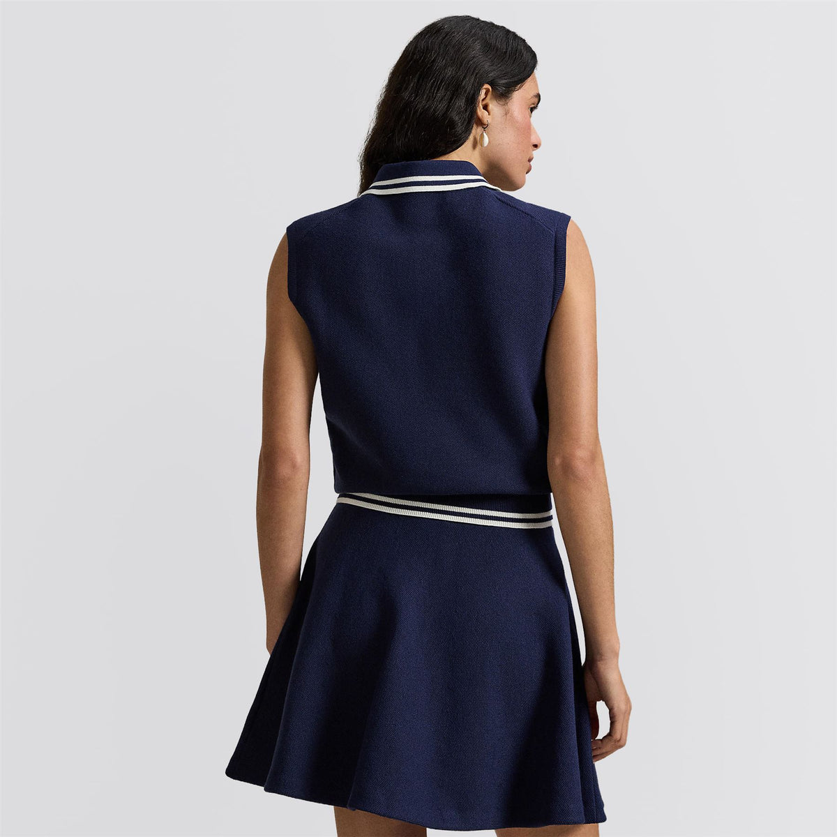 RLX Womens Cotton Blend SL Polo Refined Navy/White Splash
