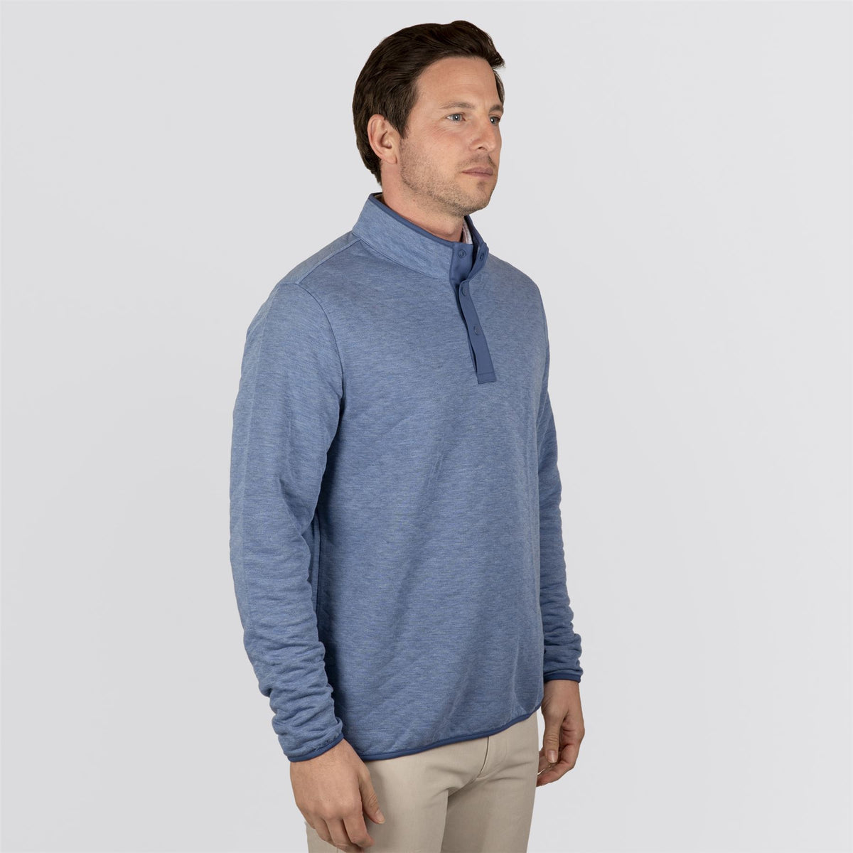 The Sullivan Pullover Heathered Maidstone Blue