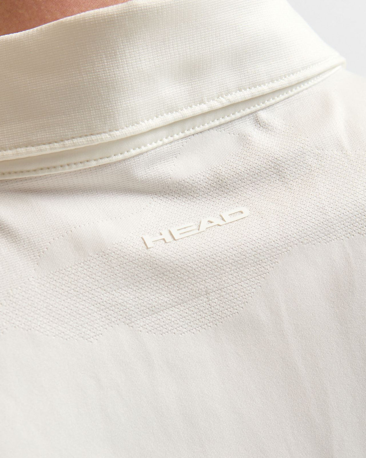 Jacquard Knit Polo Cream