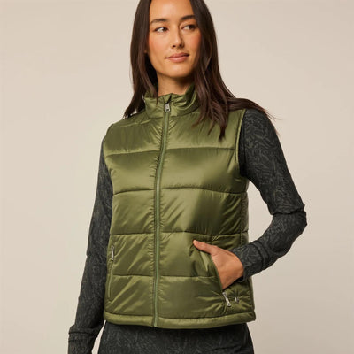 Womens Aries Channel Quilted Vest Camp