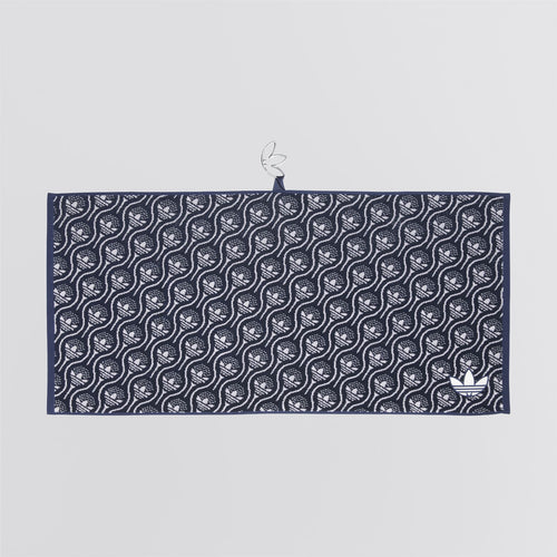 Originals All Over Trefoil Towel Night Indigo