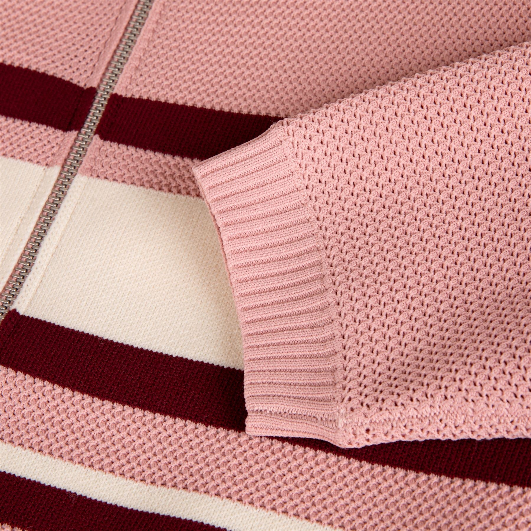 Malbon Golf Simona Zip Up Jacket Rose | TRENDYGOLF USA