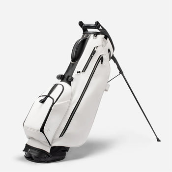 Vessel Carbon Lux Stand Pebbled White | Golf Bags | TRENDYGOLFUSA.COM