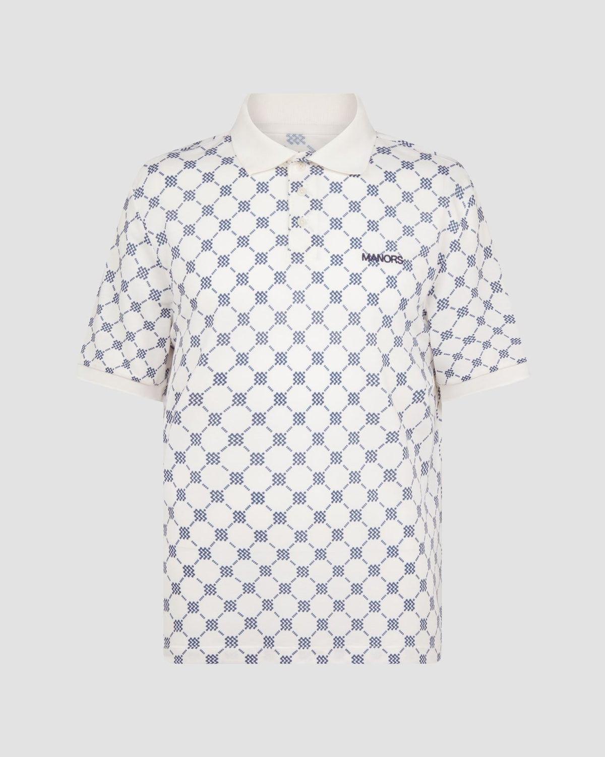 GOAT Pique Polo Monogram Cream