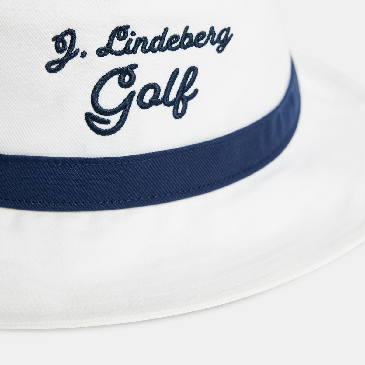 Lukas Polyester Twill Bucket Hat White