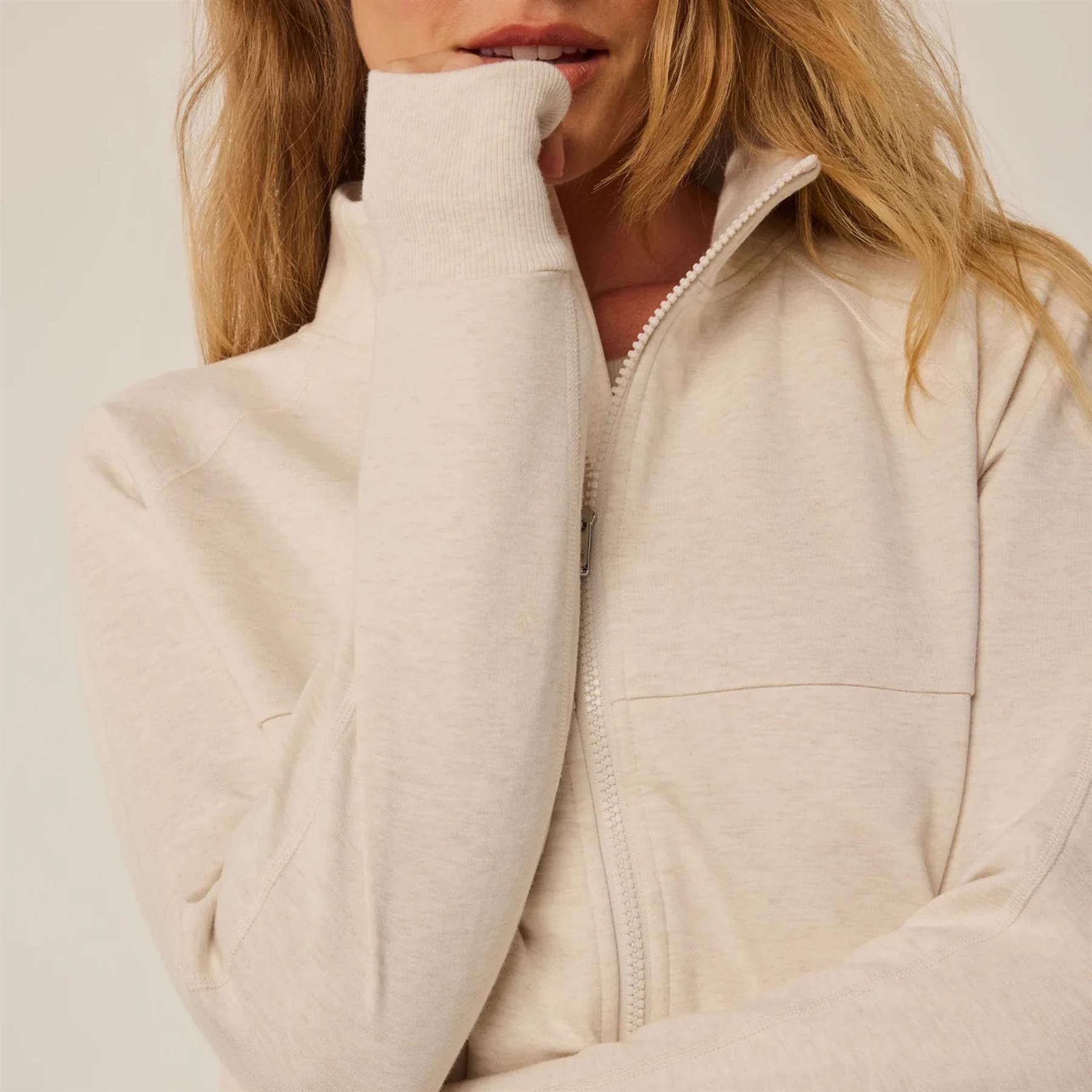 Greyson Womens Ojai Full Zip Mid Layer Dove Heather