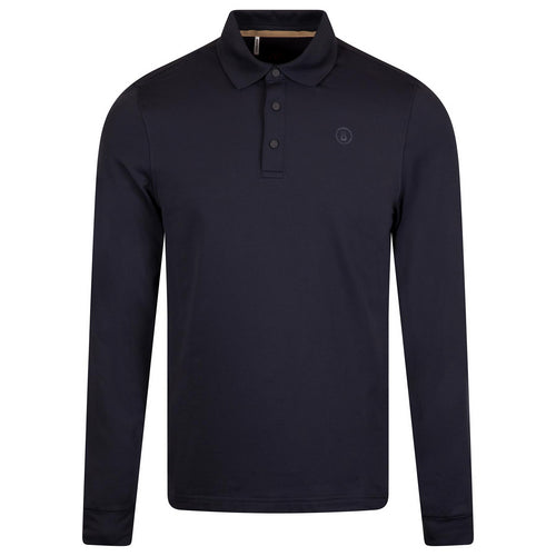 Gustavo Long Sleeve Polo Navy - AW24