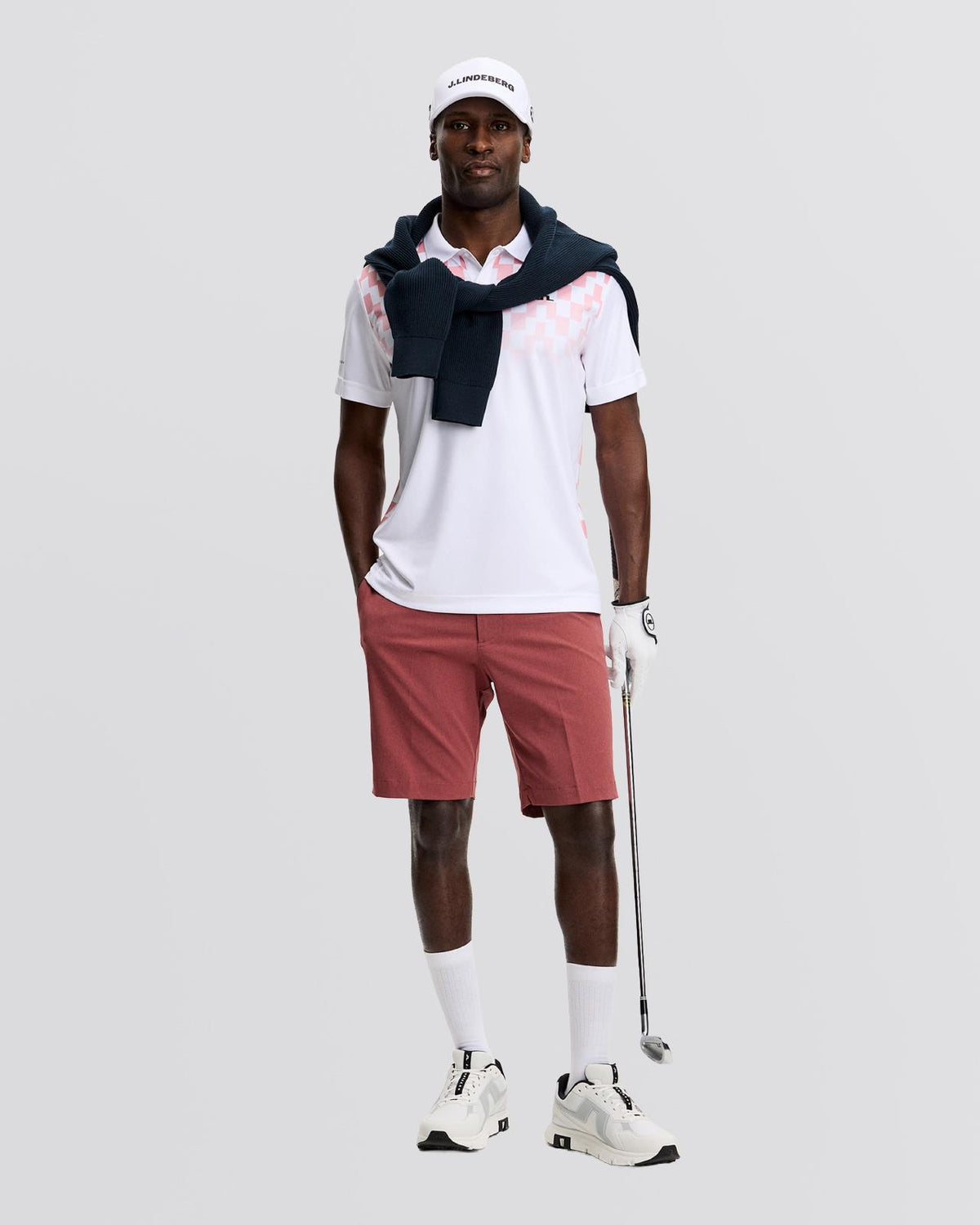 Finn Print Polo Finn Fade White Pink