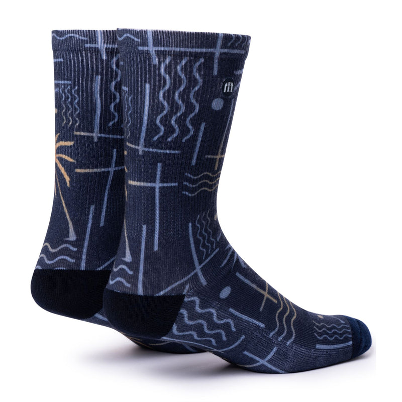 Over The Falls Socks Total Eclipse