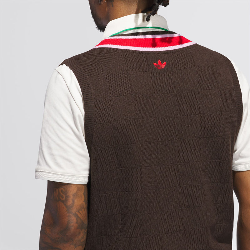 Originals Knitted Vest Dark Brown