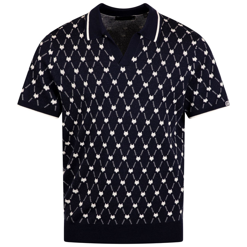 Wolf Chain Johnny Collar Saratoga Polo Maltese Blue