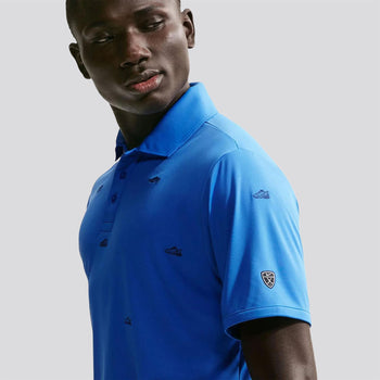 Nike Dri-FIT Par 5 Polo Pacific Blue/College Navy | TRENDYGOLF USA