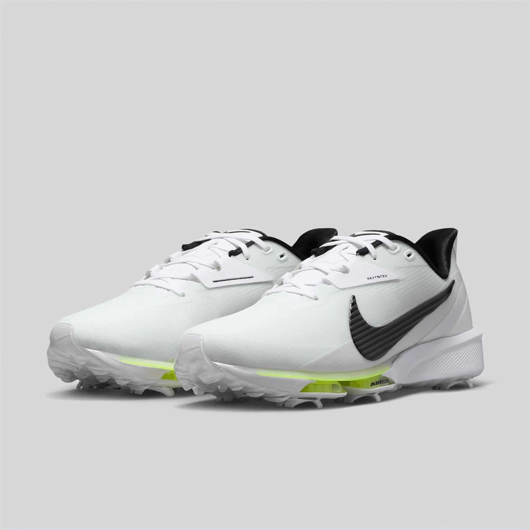 Nike NEXT% Tour 3 Spiked Golf Shoes White/Black Photon