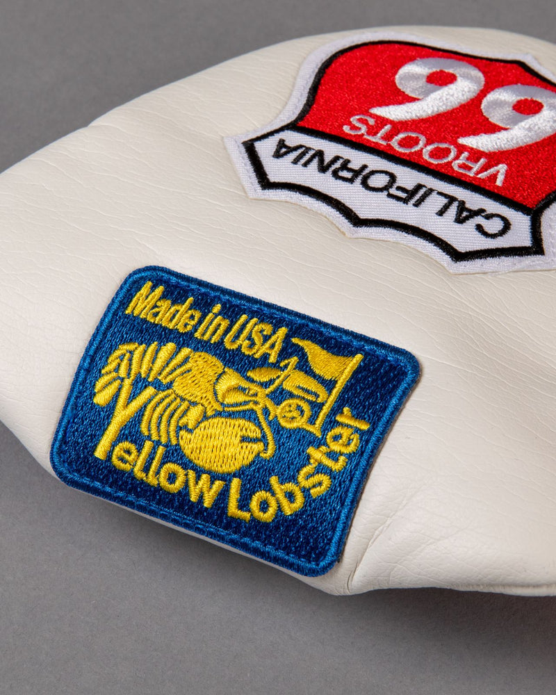 Round Tail U-Leather Mallet Putter Cover Newport White