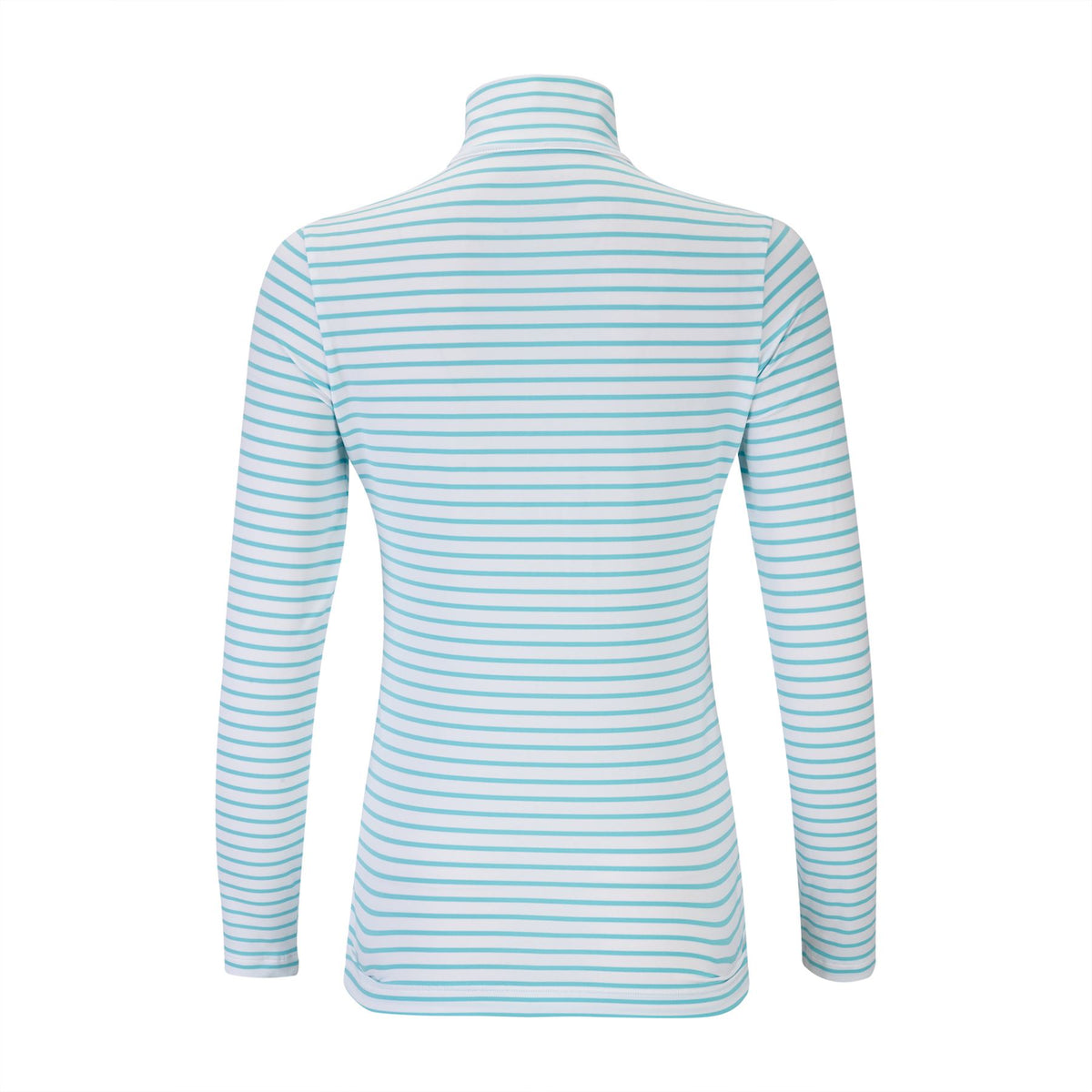 Womens The Gemma Striped LS Polo Ocean