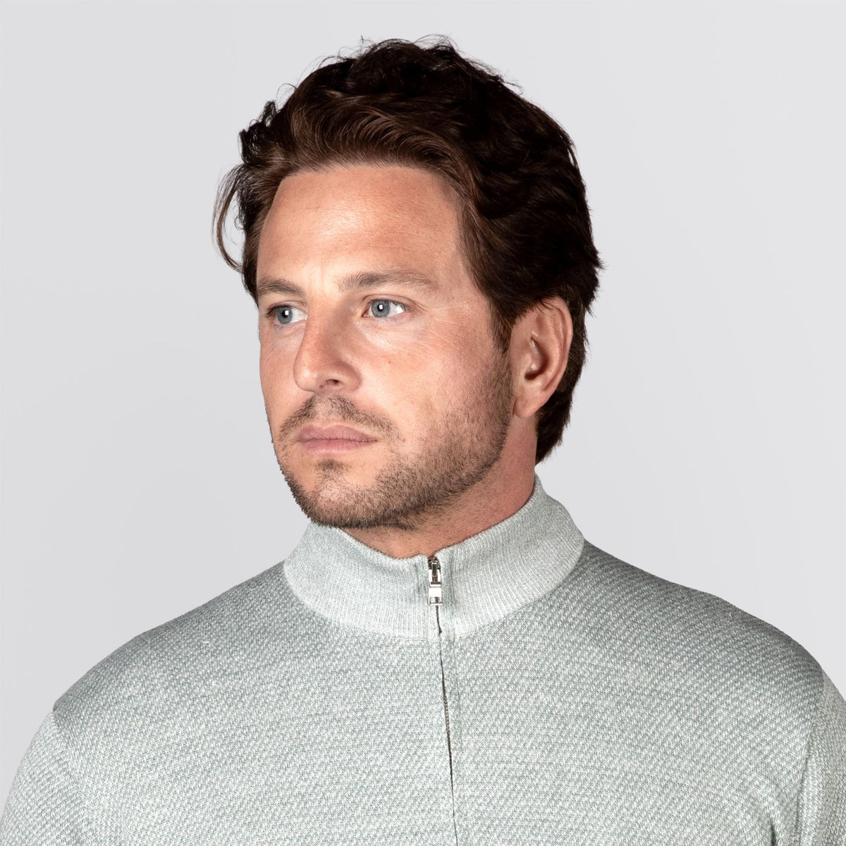 Barlow Quarter-Zip Sweater Willow