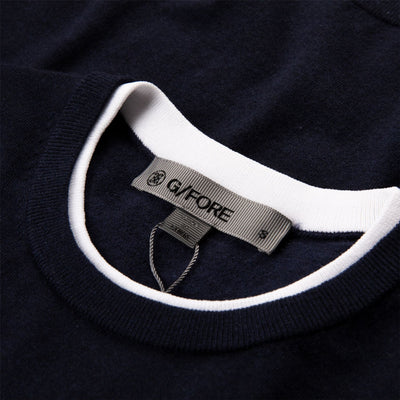 Merino Wool Blend Crewneck Sweater Twilight